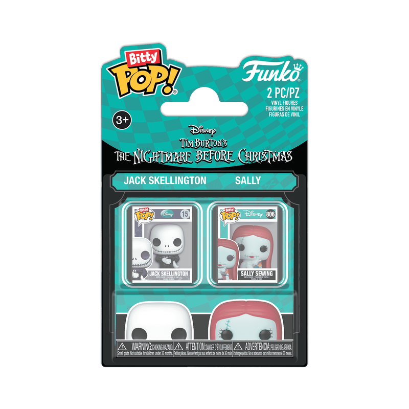 Bitty Pop! Jack Skellington & Sally Sewing 2-Pack | Funko