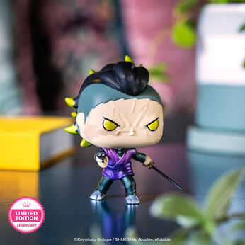 Pop! Genya Shinazugawa (Demon Form) (Metallic) with Pop! Protector, Image 1