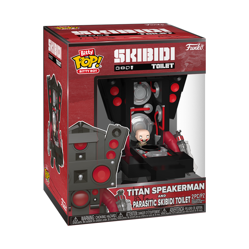 Bitty Pop! Bitty Bot Titan Speakerman and Parasitic Skibidi Toilet, , hi-res view 2