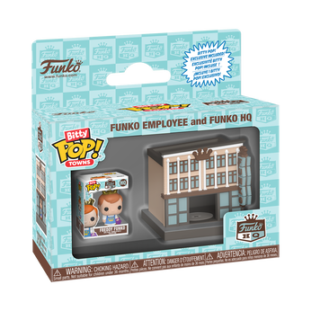 Bitty Pop! Towns Funko Employee & Funko HQ, Image 2