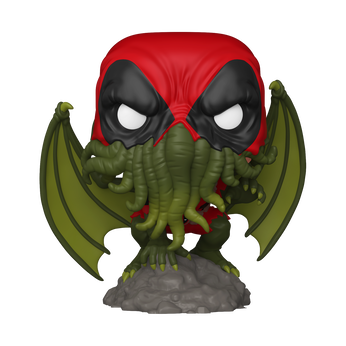 Pop! Plus Deadpool as Cthulhu (Glow) with Pop! Protector, Image 1
