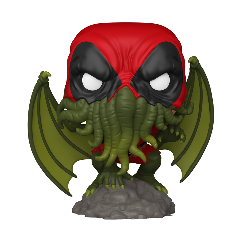 Pop! Plus Deadpool as Cthulhu (Glow) with Pop! Protector, , hi-res view 1