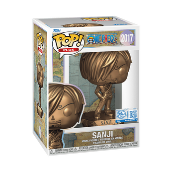 Pop! Plus Sanji Statue (Bronze) with Pop! Protector, Image 2