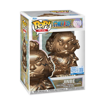 Pop! Plus Jinbe Statue (Bronze) with Pop! Protector, Image 2
