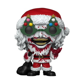 Pop! Art the Clown in Santa Suit (Bloody) with Pop! Protector, Image 1