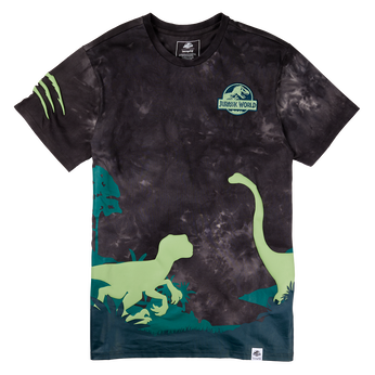 Jurassic World Jungle Scene Unisex Tee, , hi-res view 1