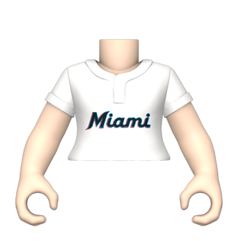 PY: Torso- FM SK1 Jersey WH- Marlins, Image 1