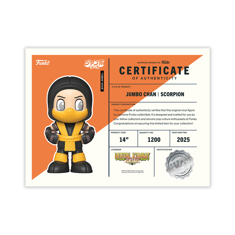 Jumbo Chan Scorpion 14'' Vinyl Collectible, , hi-res view 4