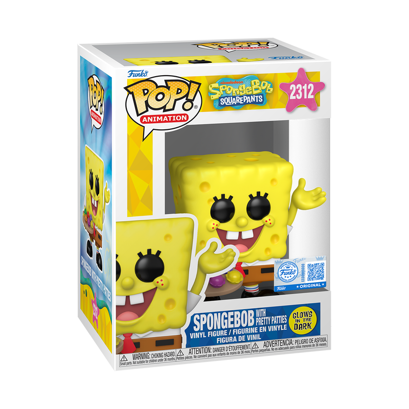 Pop! SpongeBob with Pretty Patties (Glow), , hi-res view 2