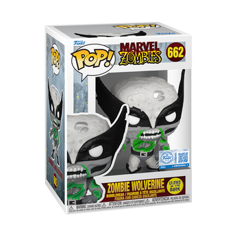 Pop! Zombie Wolverine (Black & White) (Glow),  Pop! Zombie Wolverine (Black & White) (Glow), Image 2