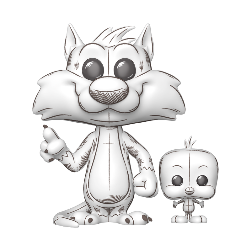 Pop! & Buddy Sylvester & Tweety (Sketched Deco), , hi-res view 1