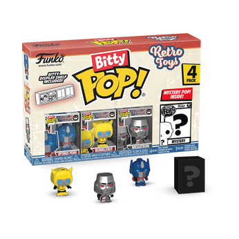 Bitty Pop! Retro Toys Transformers 4-Pack Series 2, Image 1