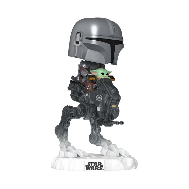 Pop! Rides Deluxe The Mandalorian with Grogu in Imperial Remnant AT-RT, , hi-res view 1