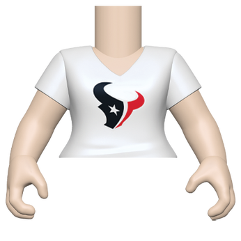 PY: Torso- FM SK1- VNeck(WH) Texans, Image 1