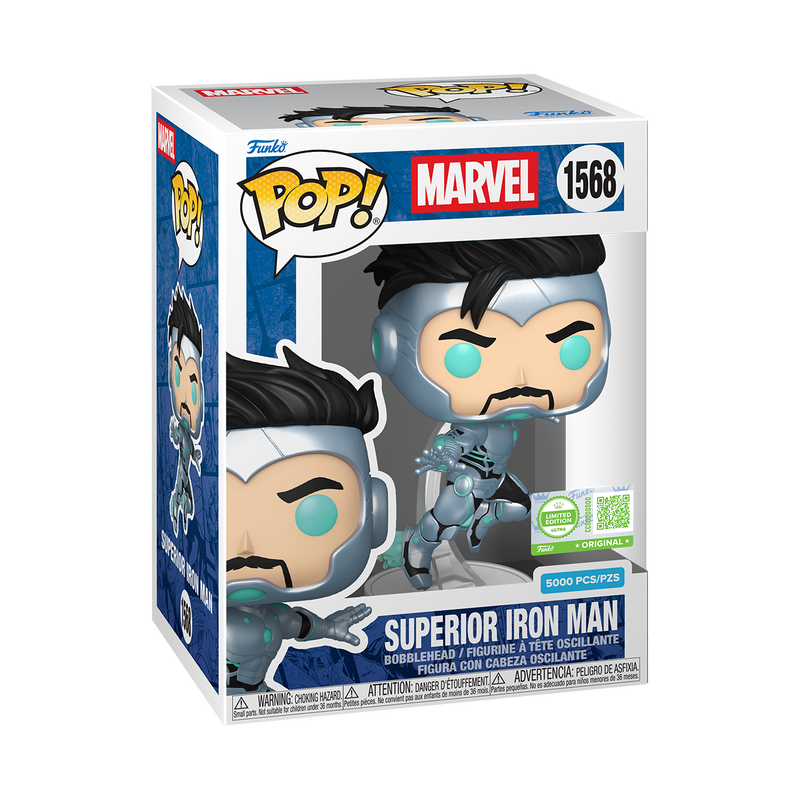 Pop! Superior Iron Man with Pop! Protector , , hi-res view 3