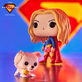 Pop! & Buddy Supergirl with Puppy Krypto FWlifestyle1 view 2
