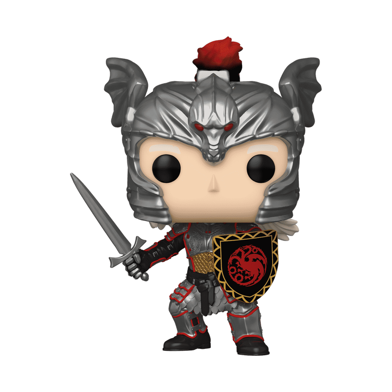 Pop! Daemon Targaryen (Targaryen Armor) with Pop! Protector, , hi-res view 1