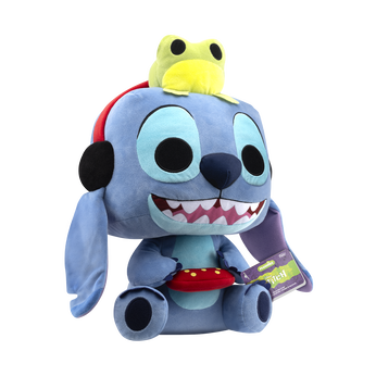 16" Gamer Stitch with Frog Mega Plush, Image 2