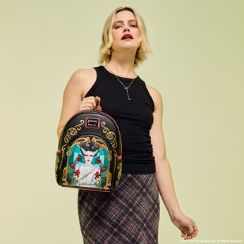 Universal Monsters The Bride Of Frankenstein Stained Glass Mini Backpack LFlifestyle1 view 2