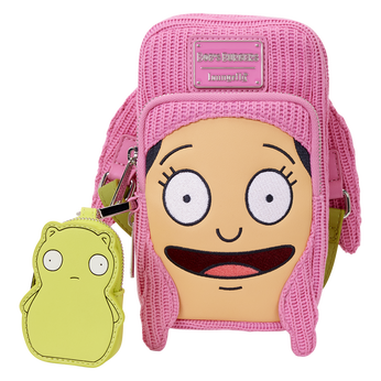 Bob's Burgers Louise Cosplay Cell Phone Crossbody Bag with Glow Coin Bag, Image 1