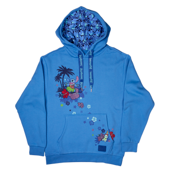 SDCC Limited Edition Stitch Floral Unisex Hoodie, Image 1