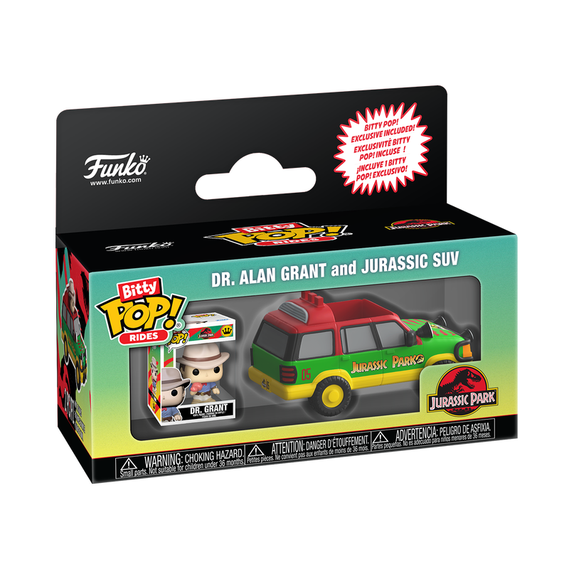 Bitty Pop! Rides Dr. Alan Grant and Jurassic SUV, , hi-res view 2