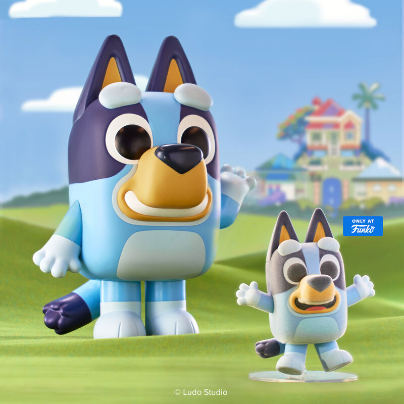 Pop! Bluey Jumping (Flocked) FWlifestyle2 view 3