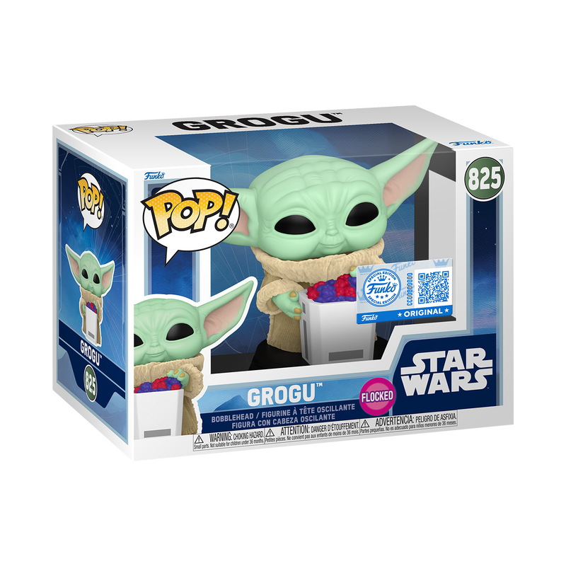Pop! Grogu with Snack (Flocked), , hi-res view 3