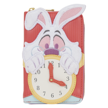 Alice in Wonderland White Rabbit Zip Around Wallet, , hi-res view 1