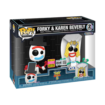 Pop! Forky and Karen Beverly 2-Pack with Pop! Protector, , hi-res view 2