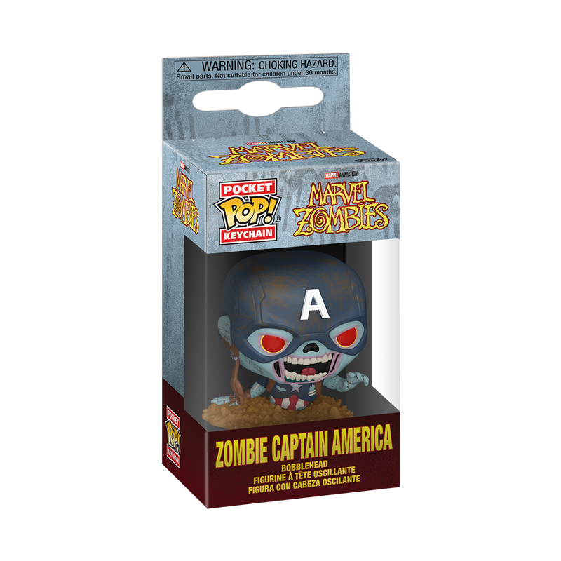 Pop! Keychain Zombie Captain America, , hi-res view 2