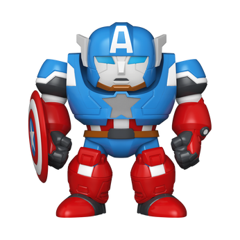 Bitty Pop! Bitty Bot Captain America Mech with Captain America, Image 1