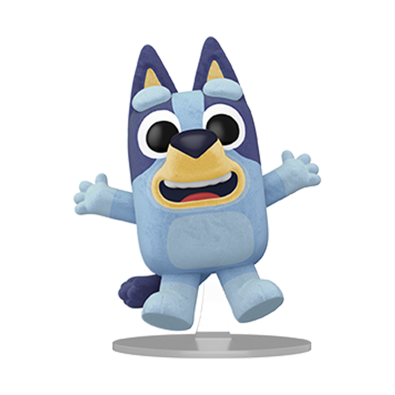 Pop! Bluey Jumping (Flocked), , hi-res view 1