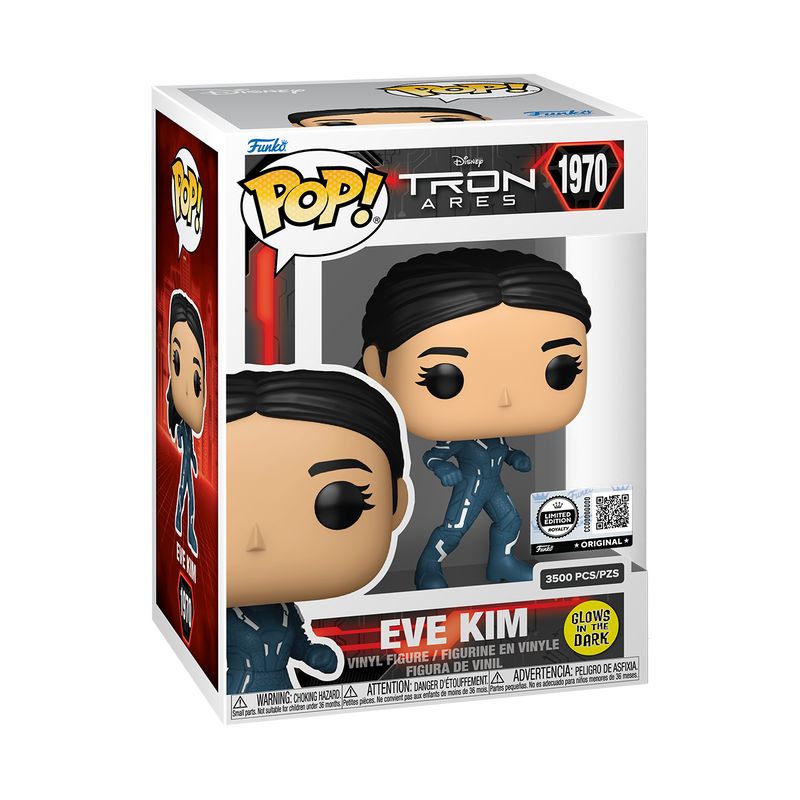 Pop! Eve Kim (Glow) (Tron: Ares) with Pop! Protector, , hi-res view 3