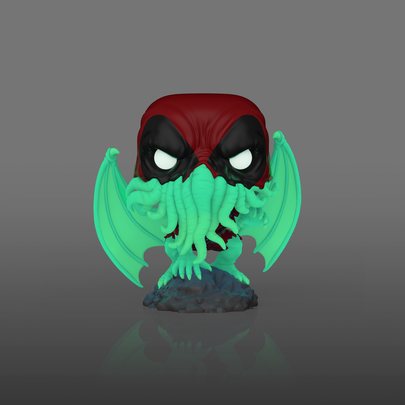 Pop! Plus Deadpool as Cthulhu (Glow) with Pop! Protector, , hi-res view 3