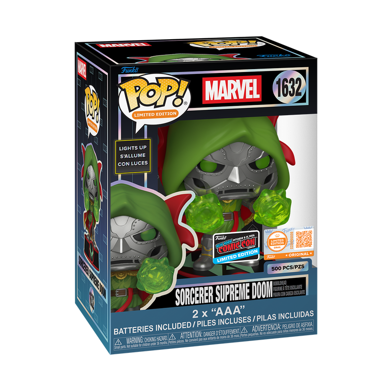 Pop! Light Up Sorcerer Supreme Doom with Pop! Protector, , hi-res view 3