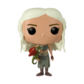 Pop! Daenerys Targaryen with Red Dragon, Image 1