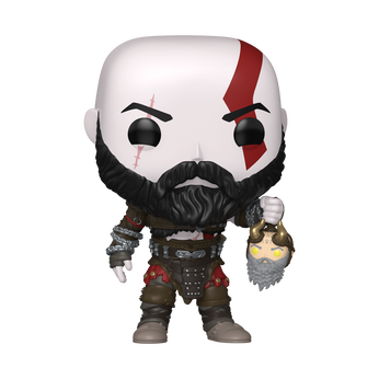 Pop! Kratos with Mimir&rsquo;s Head (God of War Ragnar&ouml;k), , hi-res view 1