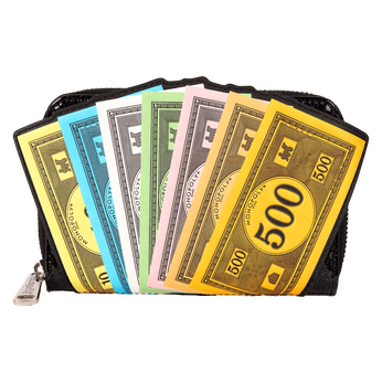 Monopoly 90th Anniversary Money Glitter Zip Around Wallet, , hi-res view 1