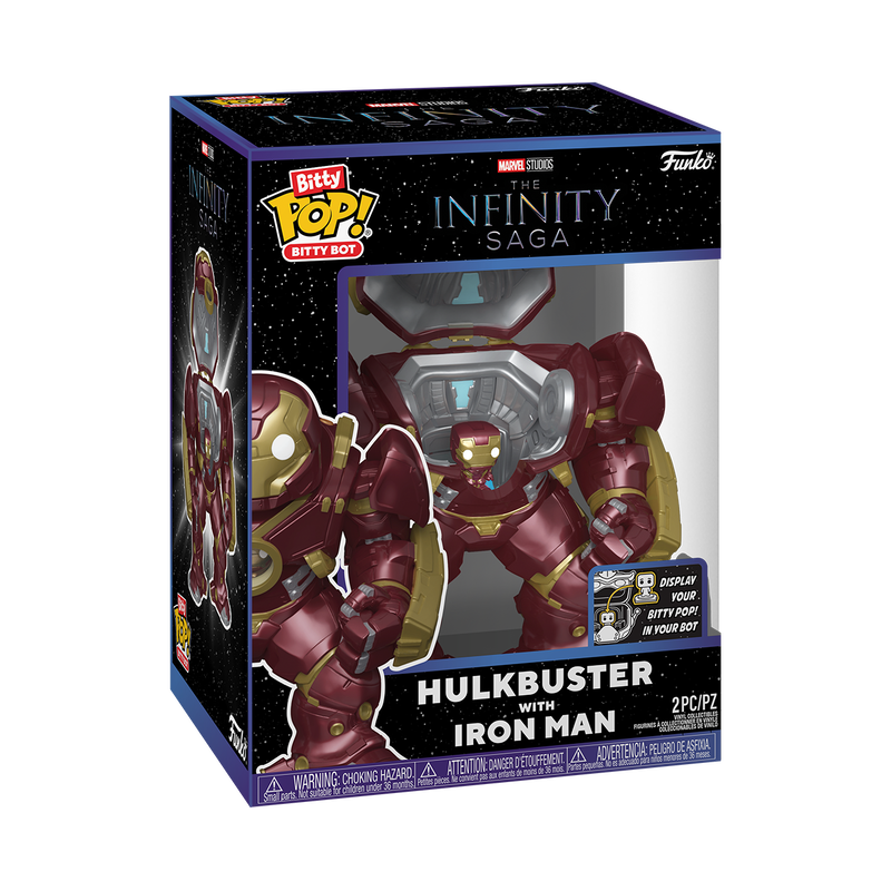 Bitty Pop! Bitty Bot Hulkbuster with Iron Man, , hi-res view 2