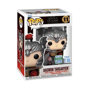 Pop! Daemon Targaryen (Targaryen Armor) with Pop! Protector, Image 2