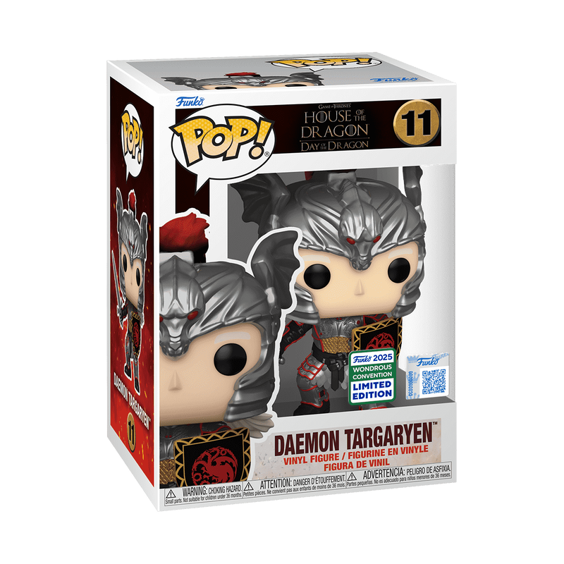 Pop! Daemon Targaryen (Targaryen Armor) with Pop! Protector, , hi-res view 2