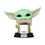 Pop! Grogu with Snack (Flocked), , hi-res view 1
