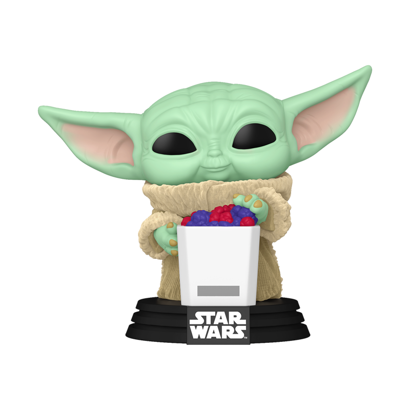 Pop! Grogu with Snack (Flocked), , hi-res view 1