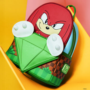 Sonic The Hedgehog Limited Edition Knuckles Emerald Glitter Mini Backpack, Image 2