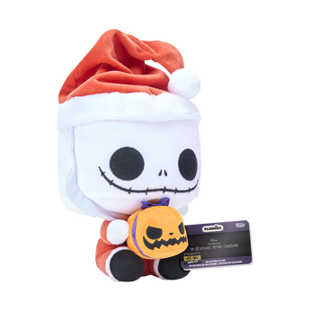 Santa Jack with Jack O Lantern Plush, Image 2