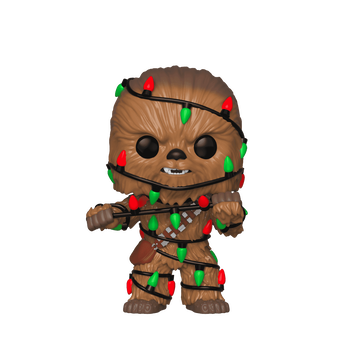 Pop! Chewbacca with Christmas Lights, Image 1