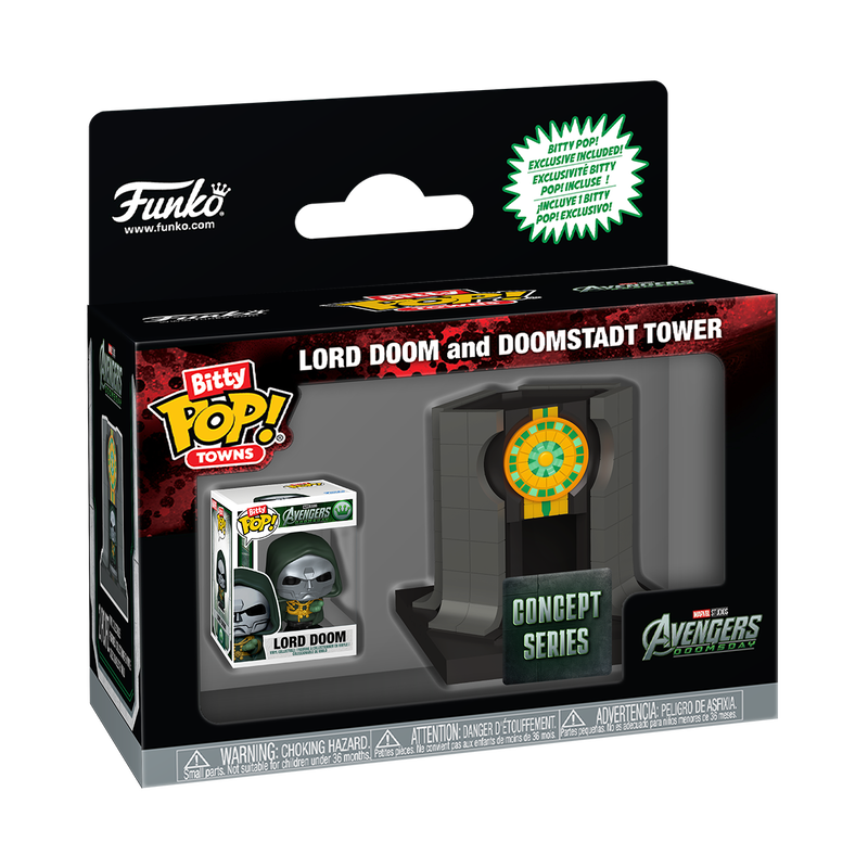 Concept Series: Bitty Pop! Towns Lord Doom and Doomstadt Tower, , hi-res view 1