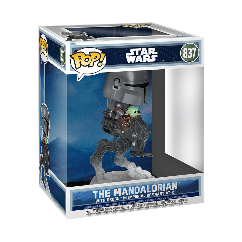 Pop! Rides Deluxe The Mandalorian with Grogu in Imperial Remnant AT-RT, , hi-res view 3