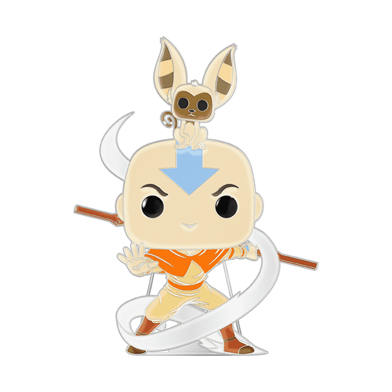 Pop! Pin Aang with Momo (Glow), , hi-res view 2